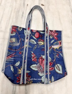 Bolso de Playa Grande, bolso de diseñador Hippie, bolso de algodón acolchado Vintage étnico de la India, bolsos acolchados de playa para mujer - Product Image 6