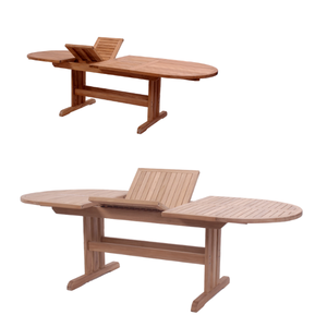 Hot <b>sale</b> outdoor furniture Wood outdoor big dining round table and <b>chair</b> set furniture Indonesia Products Customize Design - Product Image 3