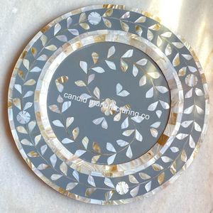 Placas de cargador de plata y oro antiguo de diseño barroco al por mayor, placas inferiores de plástico, decoración elegante PARA CENA DE BODA y hogar - Product Image 2