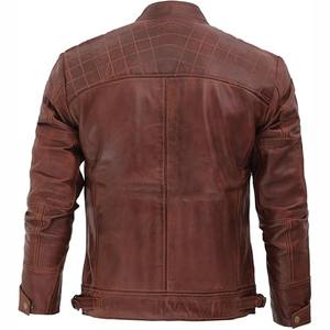 Vente en gros veste en cuir pur véritable de haute qualité pour hommes 100% en cuir véritable support de la plus haute qualité imperméable écologique toutes les tailles - Product Image 2