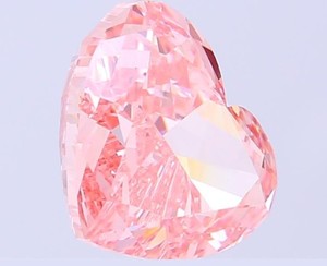Bijoux de luxe Aniva, diamant de laboratoire rose vif fantaisie en forme de cœur, VS1, certifié IGI, bague de fiançailles, pendentif - Product Image 4