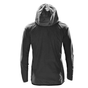 Chaqueta Impermeable Ligera de Alta Calidad Color Negro para Exteriores, Chaqueta de Lluvia para Senderismo con Capucha Ajustable - Product Image 2