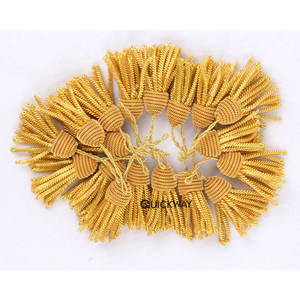 Suministro directo 2024 Borlas de lingotes de oro francés para prendas de vestir Borlas uniformes al por mayor para ropa - Product Image 1