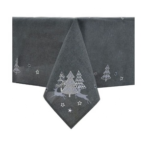 Jingle Bells Brodé 4ft 8ft 6ft Nappe Rectangulaire Vente en Gros Personnalisé Fantaisie Numérique Rouge Couleur Table Couverture Décorations - Product Image 5