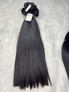 Cheveux humains Bonestraight de qualité Remy, non traités, cuticules alignées, trame vierge, cheveux lisses et bouclés, meilleure trame simple - Product Image 2