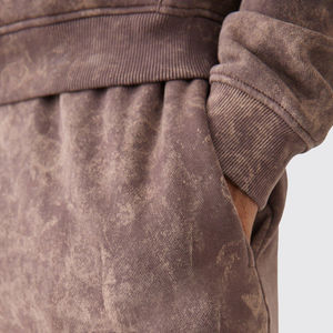 Conjunto Deportivo de Dos Piezas para Hombre, 100% Algodón, Felpa, Personalizable, Secado Rápido, Tallas Grandes, para Gimnasio, Fitness, Invierno - Product Image 6