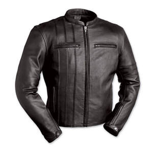 Diseño superior 100% Chaqueta de invierno de manga larga con cuello levantado de cuero de alta calidad para hombre Diseño personalizado disponible a un precio razonable - Product Image 1