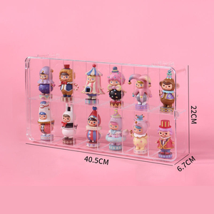 Vitrina de juguete de acrílico transparente con tapas Caja organizadora coleccionable transparente a prueba de polvo para Figuras y modelos - Product Image 2