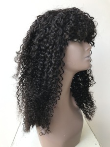 Top Quality 20" Inch Kinky Bob Curly Machine Double Weft Wholesales Virgin Single Donor Cuticle Aligned Raw Cambodian Human <b>Wigs</b> - Product Image 3