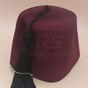 Sombrero Fez Masónico con Borla Bordada Estilo Shriner, Sombrero Fez Masónico para Ceremonia de Logia Masónica, Sombrero Fez Masónico Bordado Personalizado - Product Image 6