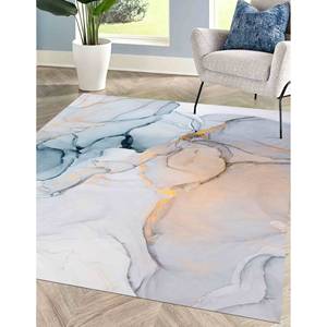 Tapis en marbre abstrait : tons doux, décoration de salon, tailles personnalisées, tapis imprimé, tapis doux non tissé - Product Image 1