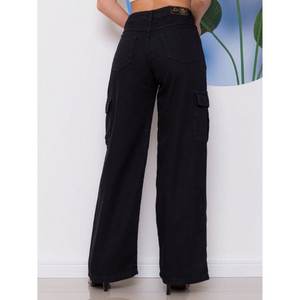 กางเกงยีนส์เดนิมสีน้ำเงินสไตล์คนเมืองสุดหรู Y2K เอวสูง ยืดได้ มีกระเป๋าหลายช่อง เป็นมิตรกับสิ่งแวดล้อม สำหรับผู้หญิง ไซส์เกาหลี 26-40 - Product Image 6