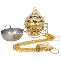 Nouveau design de chaîne de censer en laiton orné, couleur et taille personnalisables, encens indien, utilisation toute saison pour la maison, le bureau, les églises, les temples