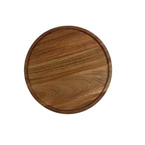Assiettes de présentation en bois naturel de forme ronde parfaites pour la maison et les hôtels Table à manger Vaisselle et assiettes - Product Image 1