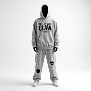 Conjunto de Pantalones Deportivos Holgados y Sudadera con Capucha Extra Grande, 100% Algodón, Estampados, Ecológicos, Personalizables con Muestra Gratuita - Product Image 5