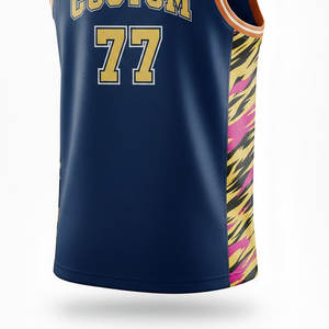 Maillot de basketball professionnel personnalisé pour homme, sans manches, anti-humidité, uniforme d'équipe personnalisé pour la compétition - Product Image 5