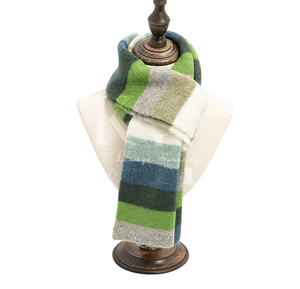 Bufanda de punto suave de mezcla de lana Multicolor acogedora para mujer, accesorio elegante para exteriores para clima frío de invierno - Product Image 1