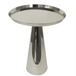 Table basse d'appoint en métal pour restaurants appartements villas hôtels maison couloir Table décorative meubles dessus en marbre rond personnalisé - Product Image 5