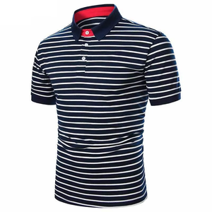 Logo personnalisé pour homme pour polo en coton, grande taille, haute qualité, design respirant pour l'été, manches courtes, style décontracté, vente chaude - Product Image 6