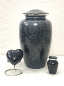 Urnas de cremación para adultos Premium Elegance travertino con aspecto de mármol para funerarias con bolsa de terciopelo gratis - Product Image 5