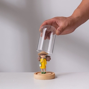 Tùy chỉnh <span class=keywords><strong>Glass</strong></span> <span class=keywords><strong>Dome</strong></span> với đèn LED <span class=keywords><strong>Glass</strong></span> Bell <span class=keywords><strong>Dome</strong></span> với cơ sở bằng gỗ chất lượng cao <span class=keywords><strong>Glass</strong></span> <span class=keywords><strong>Dome</strong></span> - Product Image 3