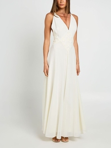 Custom Manufacturer Chiffon Applique Detail <strong>Floaty</strong> Maxi <strong>Dress</strong> 50pcs MOQ Supplier - Product Image 2