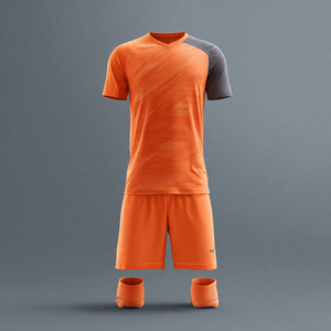 Tenues de football imprimées camouflage, boutonnées, shorts de football par sublimation, ensembles de tenues de football personnalisées imprimées - Product Image 3