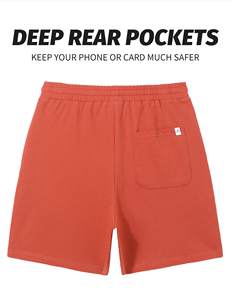 Shorts personnalisés en coton 100% de haute qualité pour hommes Shorts de survêtement de course décontractés - Product Image 6