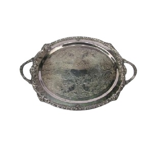 Oval Shaped Brass Classic Design Metal <b>Tray</b> for Home Storage & Organization Food & <b>Drink</b> Serving Decorative Feature - Product Image 4