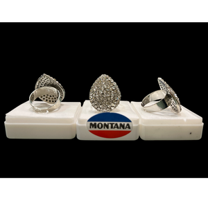 แหวนชุบทองทันสมัยสำหรับผู้หญิงพร้อมฝังเพชรอเมริกันพราวเหมาะสำหรับรูปลักษณ์ที่หรูหราและมีสไตล์ - Product Image 2