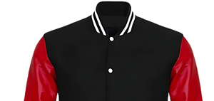 Veste universitaire de rue à prix abordable, fermeture à boutons sur le devant, ourlet côtelé, polyester et coton OEM, manches en cuir, toile - Product Image 6