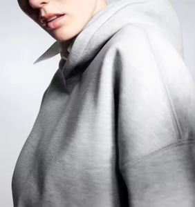 OEM Boxy Fit alta calidad Drop Shoulder Sudadera con capucha de gran tamaño en blanco peso pesado 350g sudaderas con capucha con logotipo personalizado - Product Image 4