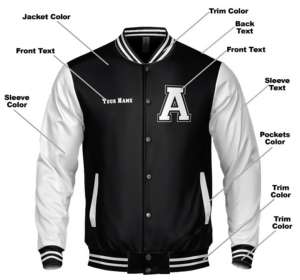 Venta al por mayor de fábrica Deportes al aire libre Letterman Varsity Jacket Buen precio Cierre de doble botonadura Stand Collar Cuero genuino - Product Image 2
