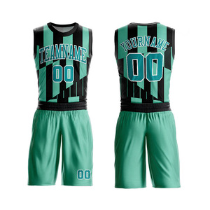 Uniformes de Baloncesto Personalizados con Impresión de Equipos, OEM, Precio Bajo, Uniforme de Baloncesto 100% Poliéster, Ropa Deportiva - Product Image 1