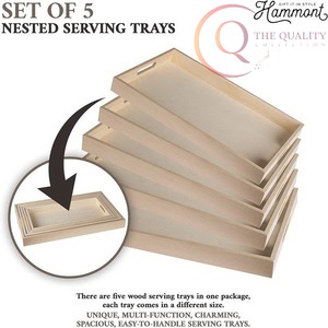 ถาดเสิร์ฟไม้ทำมือ ดีไซน์ธรรมชาติ เหมาะสำหรับบ้านรักษ์โลก - Product Image 3