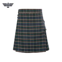 Kilts Escoceses Tradicionales con Patrón Sólido, Estilo Unisex, Algodón de Alta Calidad, Color Personalizado, Contraste de Color, Plisado