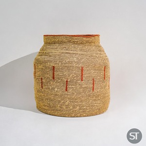 Eco-Conscious Jute Seagrass Basket Handwoven Multi-Purpose Storage Bin for <b>Shelves</b> Closets & Indoor Plants - Product Image 4