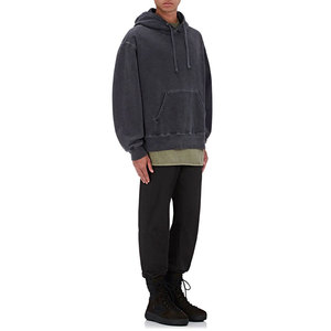 Sudaderas con capucha de gran tamaño con hombros caídos lavados con ácido para hombres, Sudadera con capucha, lavado con ácido, venta al por mayor, muestra gratis - Product Image 2