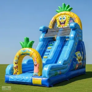 Tobogán Inflable Grande para Exteriores con Temática de Bob Esponja - Product Image 1