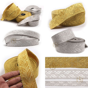 Ensemble complexe de dentelle de feuille de chêne pour uniformes-Améliorer les uniformes avec des détails fins Dentelle de tresse de feuille de chêne dans des couleurs et des tailles personnalisées - Product Image 1