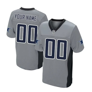 Customizable Summer American Football Jerseys Breathable Moisture-Wicking <b>Short</b> Sleeve Heat-Transfer Printed Custom Team Names - Product Image 1