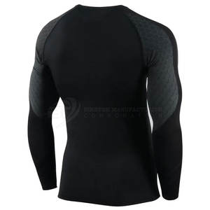 Men Rash Guard Fitness Wear <b>Long</b> <b>Sleeve</b> Lightweight Breathable <b>Top</b> Ideal For Gym <b>Workout</b> And Daily Exercise Rash Guard - Product Image 2
