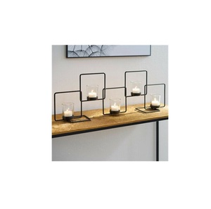 Portavelas de metal personalizado OEM al por mayor en varios tamaños y colores, suministro a granel de la India, otros candelabros, farolillos - Product Image 1