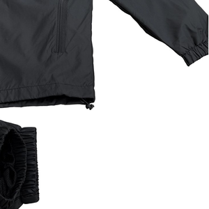 Ensemble de survêtement unisexe personnalisable pour l'automne, style streetwear, respirant, coupe-vent, avec short et t-shirt à motif uni - Product Image 3