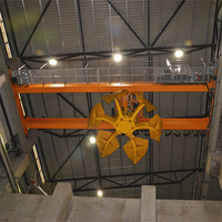 Grue à double poutre QZ pour charges lourdes avec système de motorisation pour la préhension des déchets, hauteur de levage de 25 m pour un transfert efficace des ordures