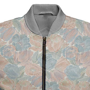 แจ็กเก็ตนักบินบอมเบอร์แบบบุผ้าสำหรับผู้ชายเสื้อแจ็กเก็ตนักบินแบบลำลองกันลมกันลมปรับแต่งโลโก้ของคุณเอง - Product Image 4