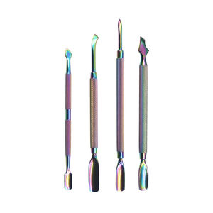 Premium Quality Double Ended Nail Cleaner Manicure <b>Tools</b> Stainless Steel Nail Clipper Cuticle Pusher - Product Image 5