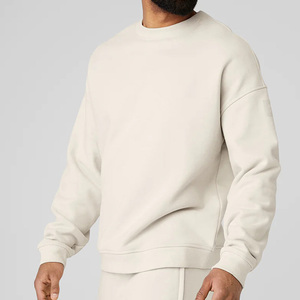 Sudaderas de Manga Larga Raglán para Hombre, 100% Algodón, Lisas, con Logotipo Bordado, para Otoño/Invierno - Product Image 4