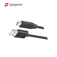 Kabel PRODATA PVC Terlindung USB 3.1 Tipe-A ke Tipe-C 30/22 AWG 1M 5G 3A Adaptor USB Berlapis Nikel