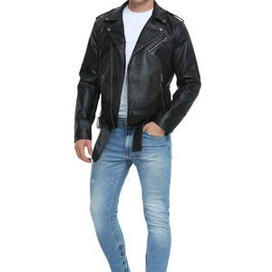 Veste d'hiver pour homme en cuir synthétique noir de haute qualité avec col montant, logo frontal, séchage rapide et respirante - Modèle 2025 - Product Image 2